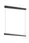 Preview: Trio 347910132 Wallace LED Pendelleuchte 29W dimmbar Schwarz Matt CCT einstellbare Lichtfarbe
