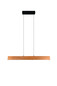 Preview: Trio 359710130 Edgewood LED Pendelleuchte 26W dimmbar Holzfarbig CCT einstellbare Lichtfarbe