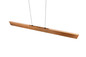Preview: Trio 359719130 Edgewood LED Pendelleuchte 36W dimmbar Holzfarbig CCT einstellbare Lichtfarbe
