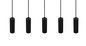Preview: Trio 367700532 Soka GU10 Pendelleuchte 5-fach ⌀5,5cm Schwarz Matt