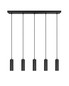 Preview: Trio 367700532 Soka GU10 Pendelleuchte 5-fach ⌀5,5cm Schwarz Matt