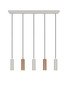 Preview: Trio 367700565 Soka GU10 Pendelleuchte 5-fach ⌀5,5cm Coffee