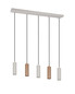 Preview: Trio 367700565 Soka GU10 Pendelleuchte 5-fach ⌀5,5cm Coffee
