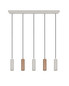 Preview: Trio 367700565 Soka GU10 Pendelleuchte 5-fach ⌀5,5cm Coffee