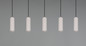 Preview: Trio 367700576 Soka GU10 Pendelleuchte 5-fach ⌀5,5cm Warm Grey