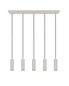 Preview: Trio 367700576 Soka GU10 Pendelleuchte 5-fach ⌀5,5cm Warm Grey