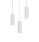 Preview: Trio 367730331 Soka GU10 Pendelleuchte 3-fach ⌀28cm Weiß Matt