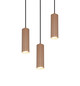 Preview: Trio 367730365 Soka GU10 Pendelleuchte 3-fach ⌀28cm Coffee