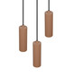 Preview: Trio 367730365 Soka GU10 Pendelleuchte 3-fach ⌀28cm Coffee