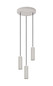 Preview: Trio 367730376 Soka GU10 Pendelleuchte 3-fach ⌀28cm Warm Grey