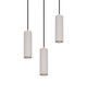 Preview: Trio 367730376 Soka GU10 Pendelleuchte 3-fach ⌀28cm Warm Grey