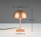 Preview: Trio 506200165 Nola E14 Tischleuchte ⌀20cm Coffee