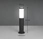 Preview: Trio 509760132 Trioto E27 Pfosten ⌀11,8cm Schwarz Matt IP44