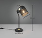 Preview: Trio 548200132 Mixa E27 Tischleuchte Schwarz Matt