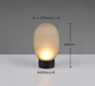 Preview: Trio 564210115 Facette LED Tischleuchte 1,5W ⌀11,8cm Grün warmweiss Touch
