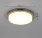 Preview: Trio 630369142 Bermejo LED Deckenleuchte 14W ⌀30cm Anthrazit IP54 CCT einstellbare Lichtfarbe