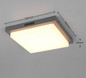 Preview: Trio 630369242 Bermejo LED Deckenleuchte 14W Anthrazit IP54 CCT einstellbare Lichtfarbe