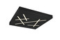 Preview: Trio 630810132 Snip LED Deckenleuchte 24W dimmbar Schwarz Matt CCT einstellbare Lichtfarbe