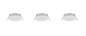 Preview: Trio 635110301 Himal LED Einbauleuchten 3x3,5W ⌀8,5cm dimmbar Weiß IP65 CCT einstellbare Lichtfarbe