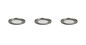 Preview: Trio 635110307 Himal LED Einbauleuchten 3x3,5W ⌀8,5cm dimmbar Nickel Matt IP65 CCT einstellbare Lichtfarbe
