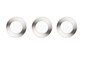 Preview: Trio 635110307 Himal LED Einbauleuchten 3x3,5W ⌀8,5cm dimmbar Nickel Matt IP65 CCT einstellbare Lichtfarbe