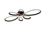 Preview: Trio Fly LED Deckenleuchte  32W dimmbar Schwarz Matt warmweiss