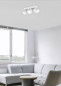 Preview: Trio Taurus LED Deckenleuchte  3x5W Weiß Matt warmweiss