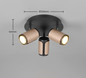 Preview: Trio 814530365 Gillan GU10 Strahler 3-fach ⌀30cm Coffee
