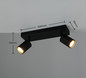 Preview: Trio 867700232 Soka GU10 Strahler 2-fach Schwarz Matt