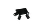 Preview: Trio 867730432 Soka GU10 Strahler 4-fach Schwarz Matt