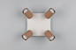 Preview: Trio 867730465 Soka GU10 Strahler 4-fach ⌀5,5cm Coffee