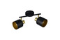 Preview: Trio 868800280 Eva E14 Strahler 2-fach Schwarz-Gold