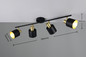 Preview: Trio 868800480 Eva E14 Strahler 4-fach Schwarz-Gold