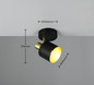 Preview: Trio 868870180 Eva E14 Strahler Schwarz-Gold