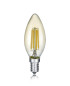 Preview: Trio Kerze LED Lampe E14  4W ⌀3,5cm Amber warmweiss wie 40w