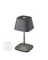 Preview: Villeroy & Boch NEAPEL RC Akku-Tischlampe Anthrazit 2,2W steuerbare Lichtfarbe IP65 97221