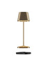 Preview: Villeroy & Boch NEAPEL MICRO RC Akku-Tischlampe Gold Gebürstet 2,3W IP65 97267