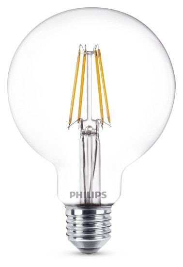 Philips E27 LED Globe Filament 7W 806Lm warmweiss