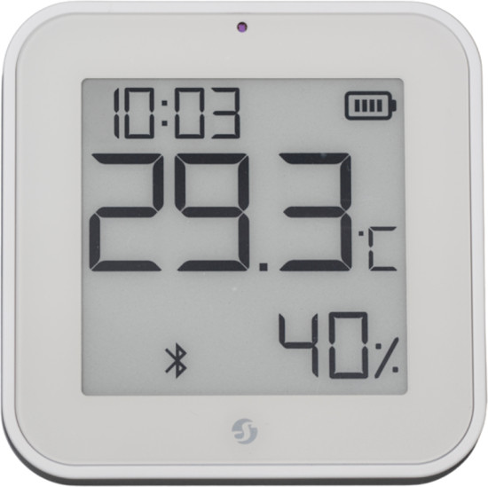 Shelly BLU H&T Display ZB - Zigbee Raumklima-Sensor mit Display, Weiß