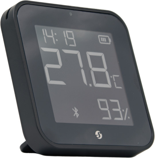 Shelly BLU H&T Display ZB - Zigbee Raumklima-Sensor mit Display, Schwarz