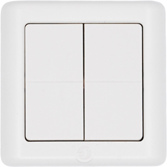 Shelly BLU Wall Switch 4 ZB, DK Format - Zigbee Wandschalter, Weiß