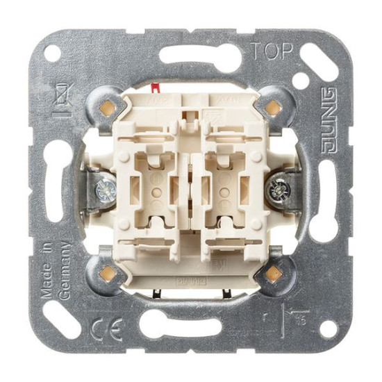 JUNG 535U Doppeltaster weiss