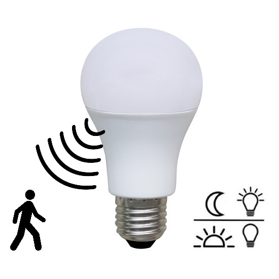 Bioledex LED Lampe E27 Sensor HF Bewegungsmelder Warmweiß 9W wie 75W