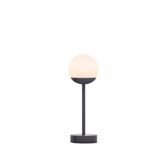 NewGarden NORAI SLIM 35 anthrazit LED Tischleuchte 3-Touch-Dimmer Akku Innen & Außen IP44