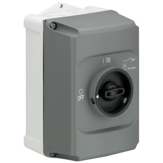 ABB IB132-G Isolierstoffgehäuse grau/schwarz IP65, 3fach abschließbar