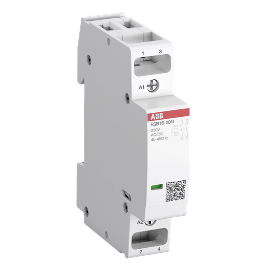 ABB ESB16-20N-06 Installationsschütz 16 A, 2S/0Ö, 230 V AC/DC