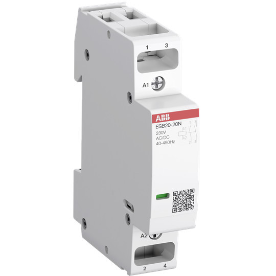 ABB ESB20-11N-06 Installationsschütz 20 A, 1S/1Ö, 230 V AC/DC