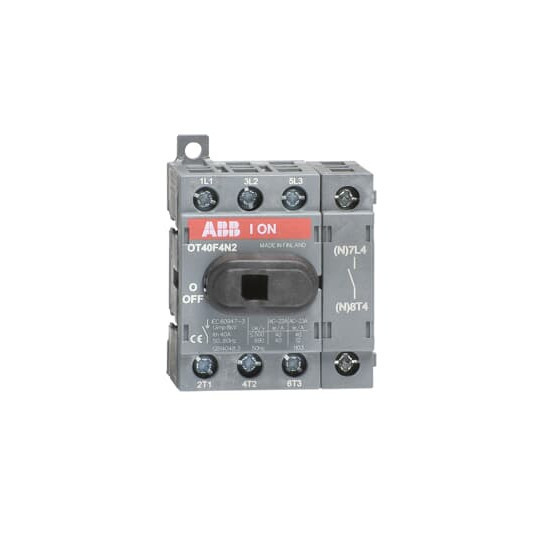 ABB OT40F4N2 Lasttrennschalter 4-polig 40A m. schwarzem Knebelgriff