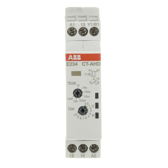 ABB CT-AHD.12 Zeitrelais, rückfallverzögert 1We, 24-240VAC, 24-48VDC