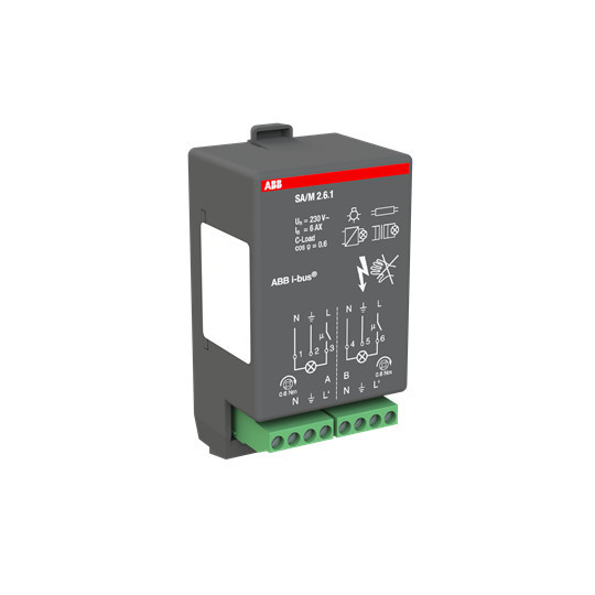 ABB SA/M2.6.1 Schaltaktormodul, 2fach, 6 A, Made in Germany